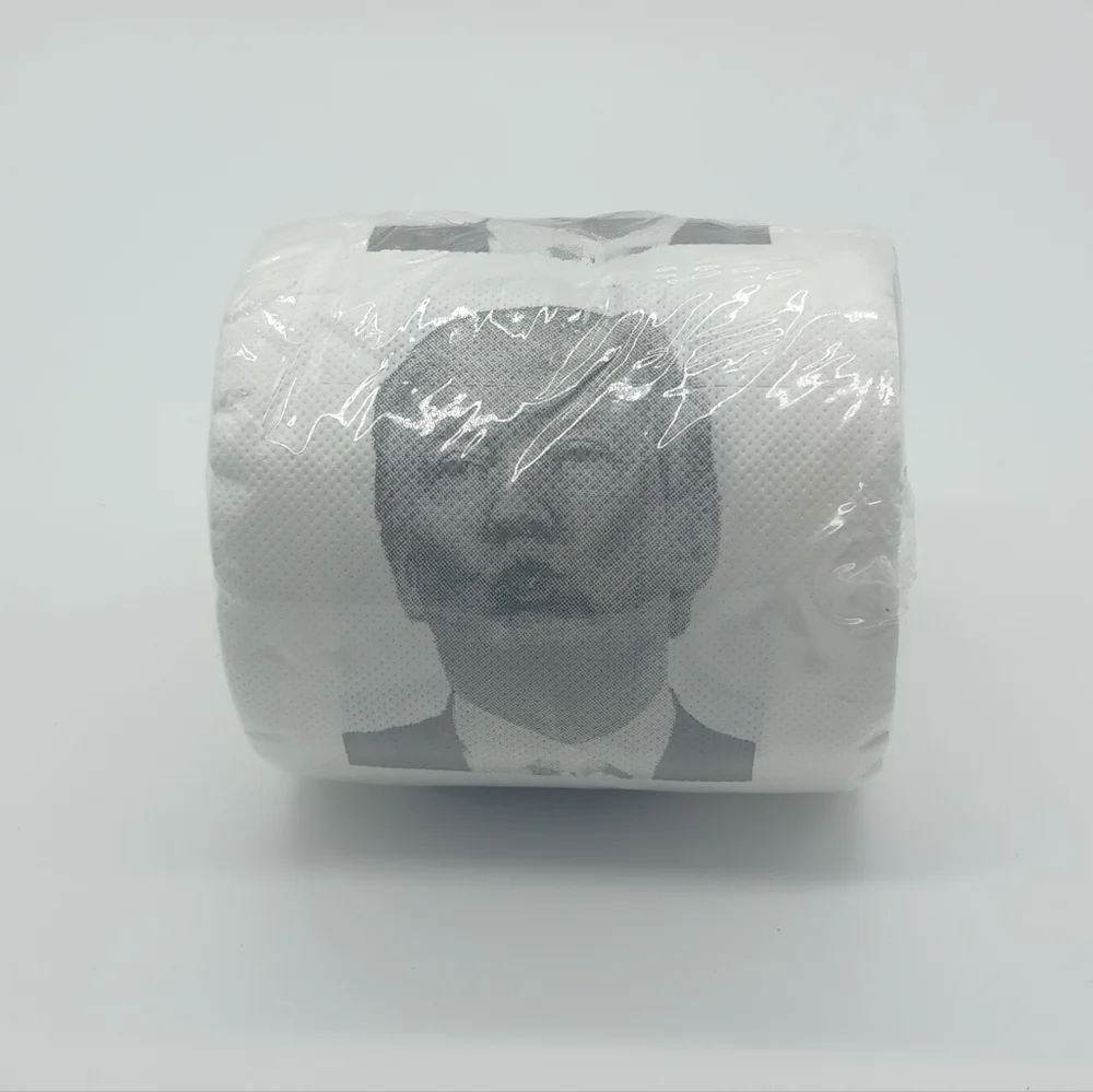 Funny Novelty Prank Toilet Paper Roll With Full Image Prank Gift 1 Roll​​​